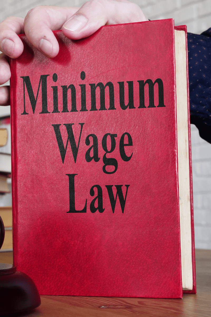 Minimum Wage Law Female blowing nose into tissue, covered in a blanket sitting on a couch.